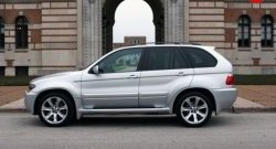 13 999 р. Пороги накладки с расширителями арок Aero BMW X5 E53 дорестайлинг (1999-2003)  с доставкой в г. Владивосток. Увеличить фотографию 3