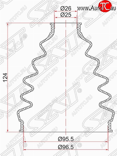 429 р. Пыльник ШРУСа SAT (наружный)  BMW X5 (E53), Nissan Liberty, Skoda Octavia (A7), Volkswagen Passat (B8,  B8.5)  с доставкой в г. Владивосток