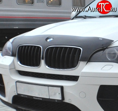 699 р. Дефлектор капота NovLine BMW X6 E71 дорестайлинг (2008-2012)  с доставкой в г. Владивосток