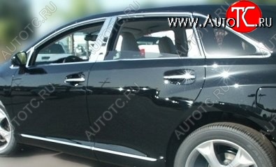 41 799 р. Накладки на стойки дверей СТ BMW X5 E70 рестайлинг (2010-2013) (Неокрашенные)  с доставкой в г. Владивосток