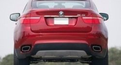 3 149 р. Накладка на крышку багажника СТ BMW X6 E71 дорестайлинг (2008-2012)  с доставкой в г. Владивосток. Увеличить фотографию 2