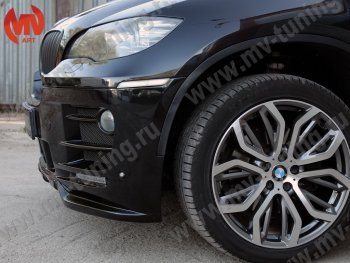 30 999 р. Передний бампер Hamann Style  BMW X6  E71 (2008-2014) дорестайлинг, рестайлинг (Неокрашенный)  с доставкой в г. Владивосток. Увеличить фотографию 4