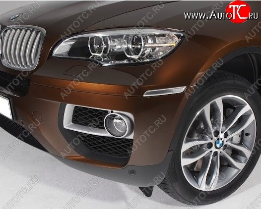 5 949 р. Подиумы противотуманных фар СТ BMW X6 E71 рестайлинг (2012-2014)  с доставкой в г. Владивосток