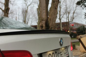 2 799 р. Лип спойлер  3 серия E92 (04-11) АВТОКРАТ  BMW 3 серия  E90 (2004-2008) седан дорестайлинг (Неокрашенный)  с доставкой в г. Владивосток. Увеличить фотографию 3