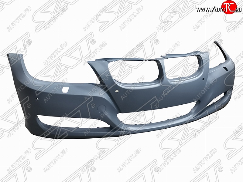 8 399 р. Передний бампер SAT (под омыватели и сонары, пр-во Тайвань)  BMW 3 серия ( E90,  E91) (2008-2012) седан рестайлинг, универсал рестайлинг (Неокрашенный)  с доставкой в г. Владивосток