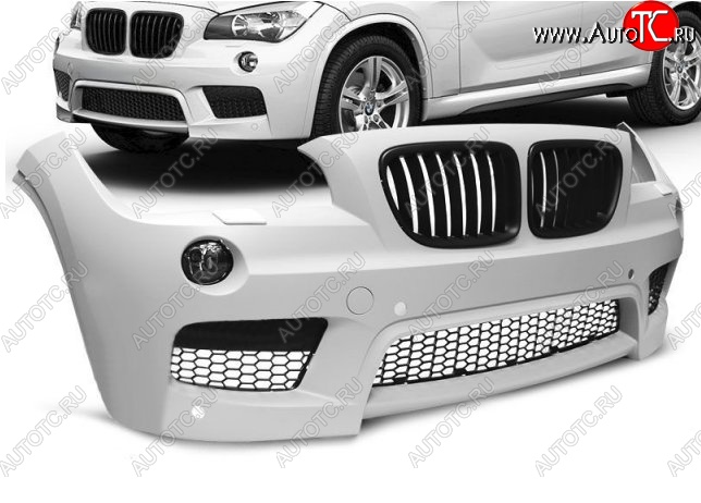 41 399 р. Передний бампер M-pakiet BMW X1 E84 (2009-2015) (Неокрашенный)  с доставкой в г. Владивосток