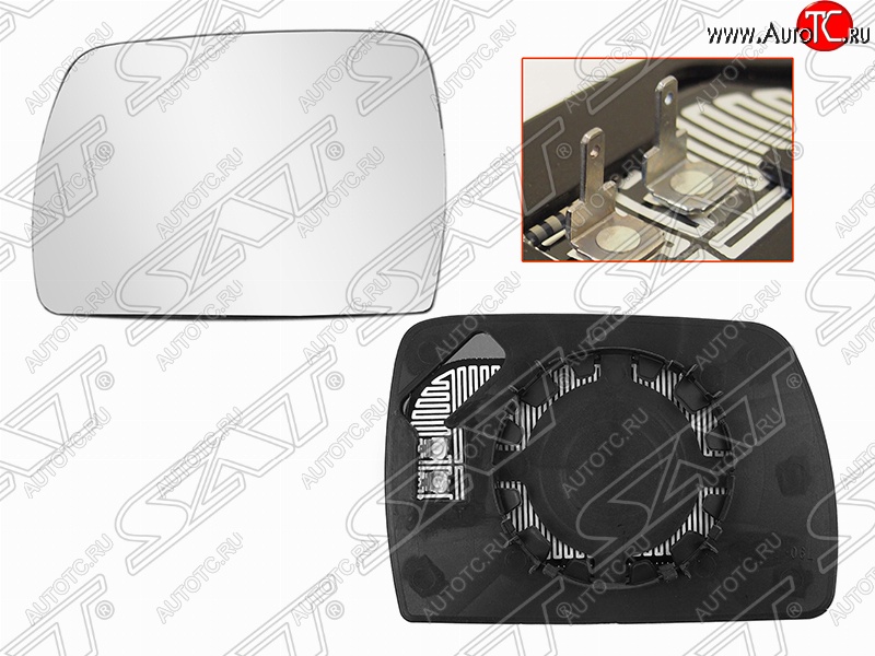 719 р. Левое полотно зеркала SAT (голубой, асферическое с обогревом) BMW X3 E83 (2003-2009)  с доставкой в г. Владивосток