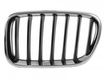 Левая решетка радиатора SAT (черная с хромом) BMW X3  F25 (2010-2014) дорестайлинг