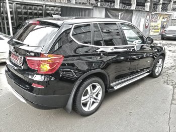 13 549 р. Подножки боковые WINBO OE Style BMW X3 F25 дорестайлинг (2010-2014)  с доставкой в г. Владивосток. Увеличить фотографию 3