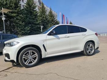 14 899 р. Пластиковые накладки под пороги М-Perfomance BMW X6 F16 (2014-2020) (цвет: черный глянец)  с доставкой в г. Владивосток. Увеличить фотографию 4