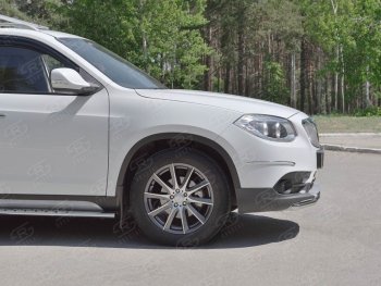 14 499 р. Одинарная защита переднего бампера из трубы d42 мм SLITKOFF  Brilliance V5 (2012-2018)  с доставкой в г. Владивосток. Увеличить фотографию 2