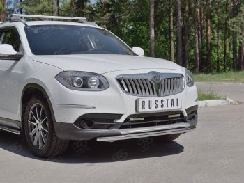 14 499 р. Одинарная защита переднего бампера из трубы d42 мм SLITKOFF  Brilliance V5 (2012-2018)  с доставкой в г. Владивосток. Увеличить фотографию 3