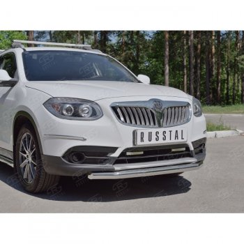 16 999 р. Одинарная защита переднего бампера из трубы d63 мм SLITKOFF  Brilliance V5 (2012-2018)  с доставкой в г. Владивосток. Увеличить фотографию 2