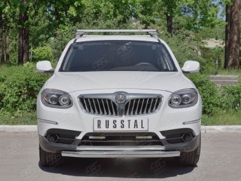 16 999 р. Одинарная защита переднего бампера из трубы d63 мм SLITKOFF  Brilliance V5 (2012-2018)  с доставкой в г. Владивосток. Увеличить фотографию 3