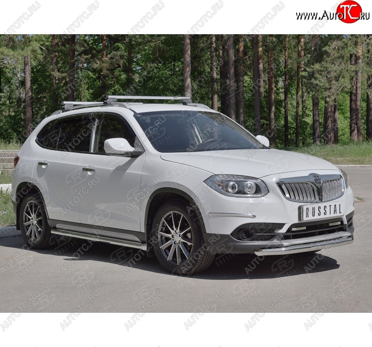 16 999 р. Одинарная защита переднего бампера из трубы d63 мм SLITKOFF  Brilliance V5 (2012-2018)  с доставкой в г. Владивосток