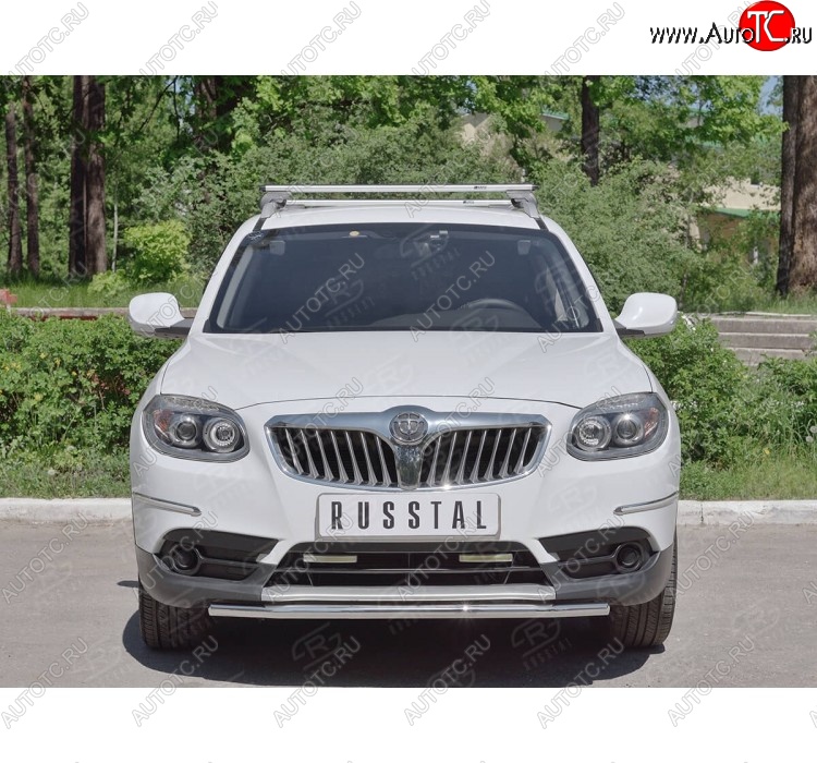 14 499 р. Одинарная защита переднего бампера из трубы d42 мм SLITKOFF  Brilliance V5 (2012-2018)  с доставкой в г. Владивосток