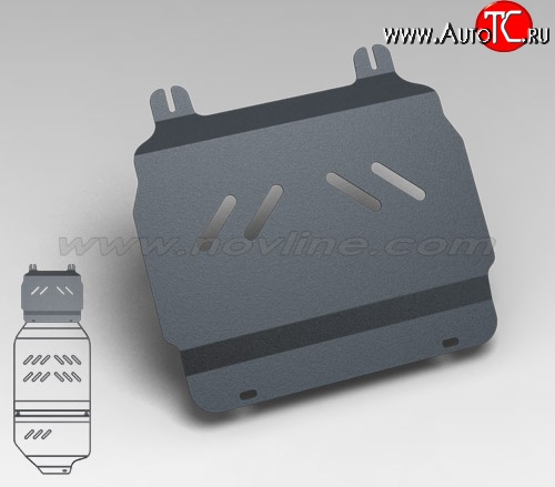 2 569 р. Защита картера двигателя Novline (5.3/6.0/6.2, АКПП, 3 мм) Cadillac Escalade GMT926 джип 5 дв. короткая база (2006-2014)  с доставкой в г. Владивосток