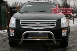 18 629 р. Решётка передняя мини d 60 низкая Cadillac SRX (2004-2009)  с доставкой в г. Владивосток. Увеличить фотографию 2