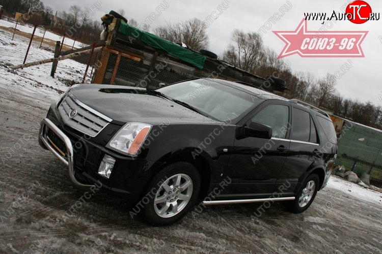 18 629 р. Решётка передняя мини d 60 низкая Cadillac SRX (2004-2009)  с доставкой в г. Владивосток