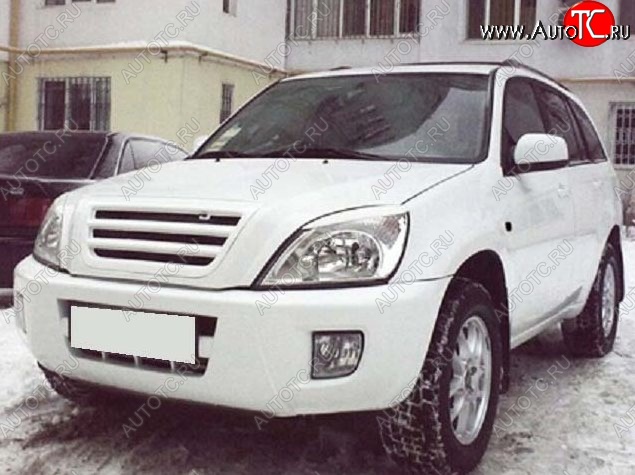 3 649 р. Решётка радиатора CT Chery Tiggo T11 дорестайлинг (2005-2013) (Неокрашенная)  с доставкой в г. Владивосток