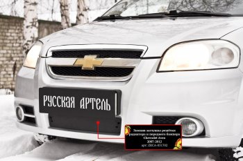 1 429 р. Защитная сетка и заглушка решетки переднего бампера RA  Chevrolet Aveo  T250 (2006-2011) седан рестайлинг  с доставкой в г. Владивосток. Увеличить фотографию 3