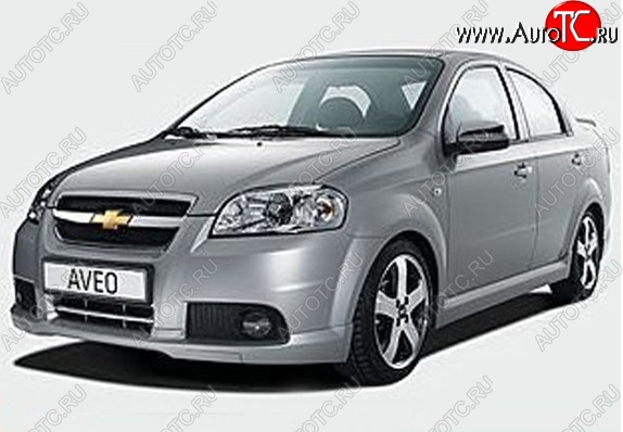 5 099 р. Пороги накладки CT v2 Chevrolet Aveo T250 седан рестайлинг (2006-2011) (Неокрашенные)  с доставкой в г. Владивосток