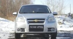 1 039 р. Защитная сетка решетки переднего бампера RA  Chevrolet Aveo  T250 (2006-2011) седан рестайлинг  с доставкой в г. Владивосток. Увеличить фотографию 3