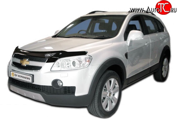 4 599 р. Дефлектор капота NovLine Chevrolet Captiva  дорестайлинг (2006-2011)  с доставкой в г. Владивосток