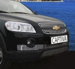 Декоративные вставки воздухозаборника SOUZ-96 Chevrolet Captiva  дорестайлинг (2006-2011)