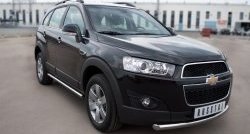 16 999 р. Одинарная защита переднего бампера диаметром 63 мм SLITKOFF  Chevrolet Captiva (2011-2013) 1-ый рестайлинг  с доставкой в г. Владивосток. Увеличить фотографию 4