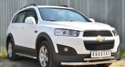 26 999 р. Широкая защита порогов (рестайлинг) SLITKOFF Chevrolet Captiva 2-ой рестайлинг (2013-2016)  с доставкой в г. Владивосток. Увеличить фотографию 3