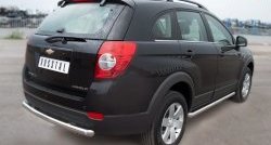 16 999 р. Одинарная защита заднего бампера из трубы диаметром 63 мм SLITKOFF  Chevrolet Captiva (2011-2013) 1-ый рестайлинг  с доставкой в г. Владивосток. Увеличить фотографию 4