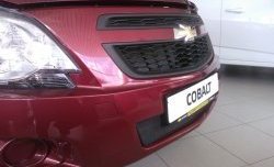 2 089 р. Нижняя сетка на бампер Russtal (черная) Chevrolet Cobalt седан дорестайлинг (2011-2016)  с доставкой в г. Владивосток. Увеличить фотографию 5