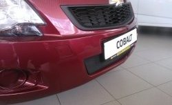 2 089 р. Нижняя сетка на бампер Russtal (черная) Chevrolet Cobalt седан дорестайлинг (2011-2016)  с доставкой в г. Владивосток. Увеличить фотографию 6