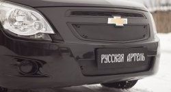 1 449 р. Зимняя заглушка решетки радиатора и переднего бампера РА  Chevrolet Cobalt (2011-2016) седан дорестайлинг  с доставкой в г. Владивосток. Увеличить фотографию 2