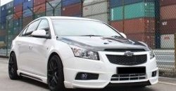 3 999 р. Накладка на передний бампер Extrime Chevrolet Cruze J300 седан дорестайлинг (2009-2012) (Неокрашенная)  с доставкой в г. Владивосток. Увеличить фотографию 3