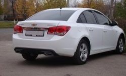 3 899 р. Диффузор заднего бампера Sport  Chevrolet Cruze  J300 (2009-2012) седан дорестайлинг (Текстурный пластик (шагрень))  с доставкой в г. Владивосток. Увеличить фотографию 2