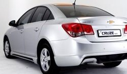 4 199 р. Пороги накладки Extrime Chevrolet Cruze J305 хэтчбек рестайлинг (2012-2015) (Неокрашенные)  с доставкой в г. Владивосток. Увеличить фотографию 2