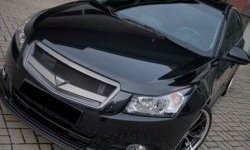 2 999 р. Решётка радиатора Road Runs style Chevrolet Cruze J308 универсал рестайлинг (2012-2015) (Неокрашенная)  с доставкой в г. Владивосток. Увеличить фотографию 2