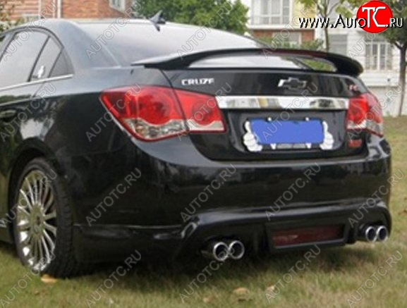 3 999 р. Спойлер CT Chevrolet Cruze J300 седан дорестайлинг (2009-2012) (Неокрашенный)  с доставкой в г. Владивосток