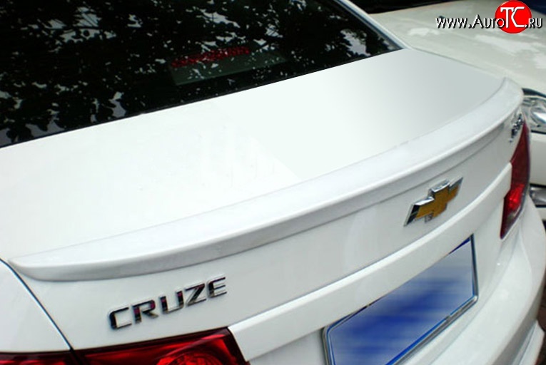 2 599 р. Лип спойлер M-VRS Chevrolet Cruze J300 седан дорестайлинг (2009-2012) (Неокрашенный)  с доставкой в г. Владивосток