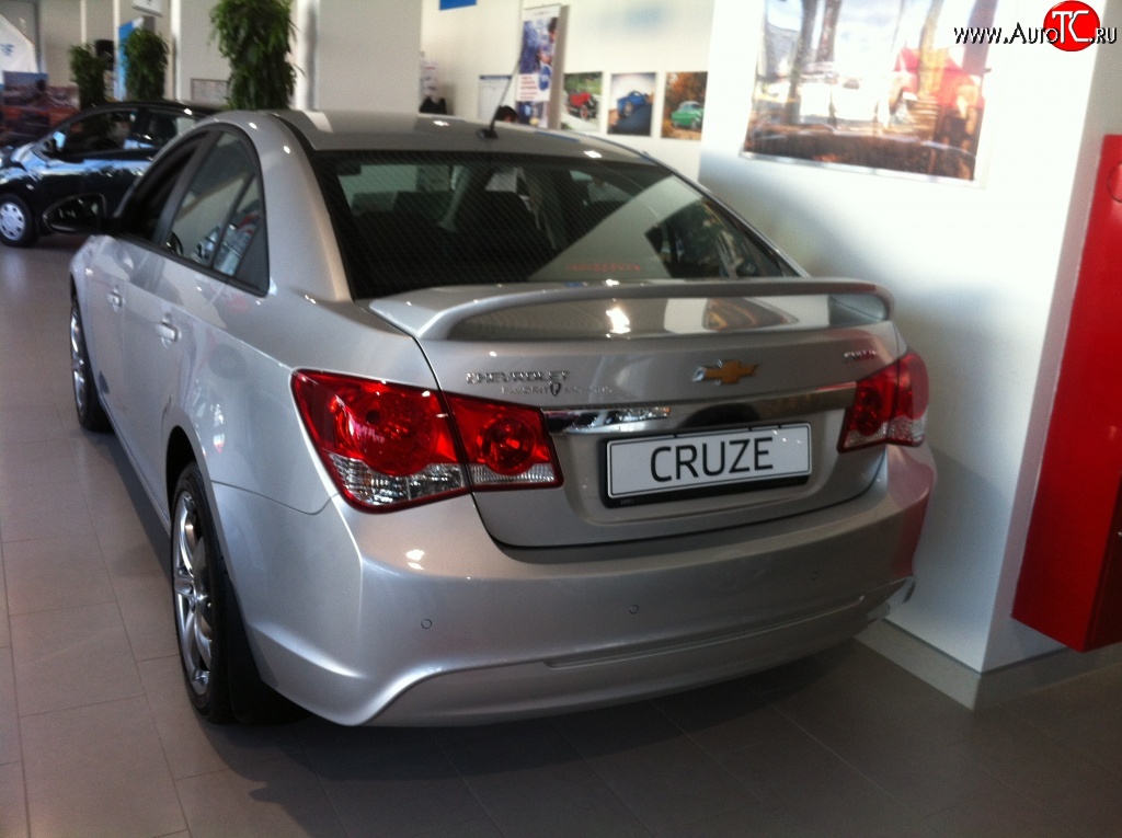 6 849 р. Спойлер LitCompany Chevrolet Cruze J300 седан дорестайлинг (2009-2012) (Неокрашенный)  с доставкой в г. Владивосток