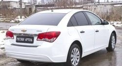 1 059 р. Защитная накладка на задний бампер RA Chevrolet Cruze J300 седан рестайлинг (2012-2015)  с доставкой в г. Владивосток. Увеличить фотографию 2