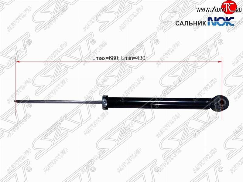 2 039 р. Амортизатор задний SAT (LH=RH) Opel Astra J хэтчбек 5 дв. дорестайлинг (2009-2012)  с доставкой в г. Владивосток