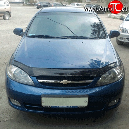 2 069 р. Дефлектор капота NovLine Chevrolet Lacetti хэтчбек (2002-2013)  с доставкой в г. Владивосток