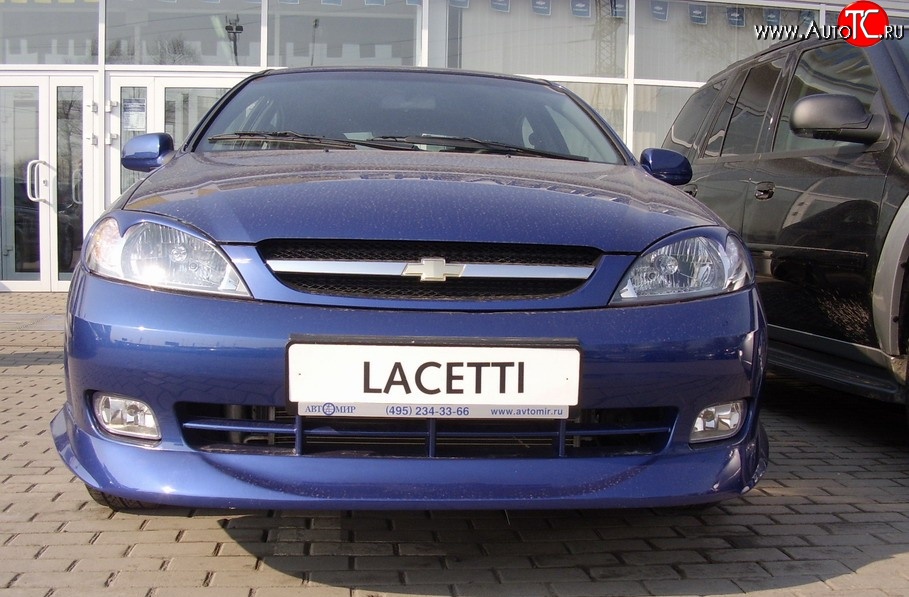 3 579 р. Накладка переднего бампера ATL Chevrolet Lacetti хэтчбек (2002-2013) (Неокрашенная)  с доставкой в г. Владивосток