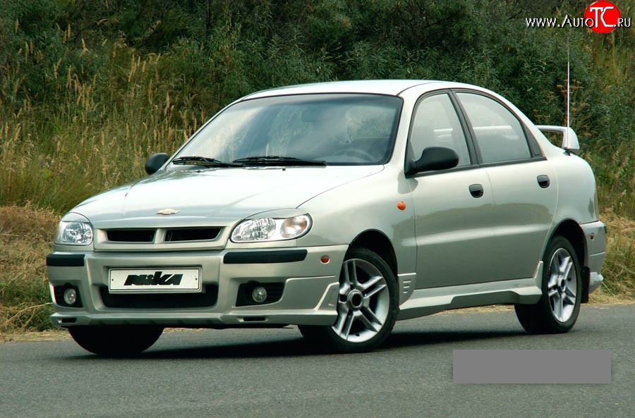 4 049 р. Пороги накладки Nika Daewoo Lanos T100 дорестайлинг, седан (1997-2002) (Неокрашенные)  с доставкой в г. Владивосток