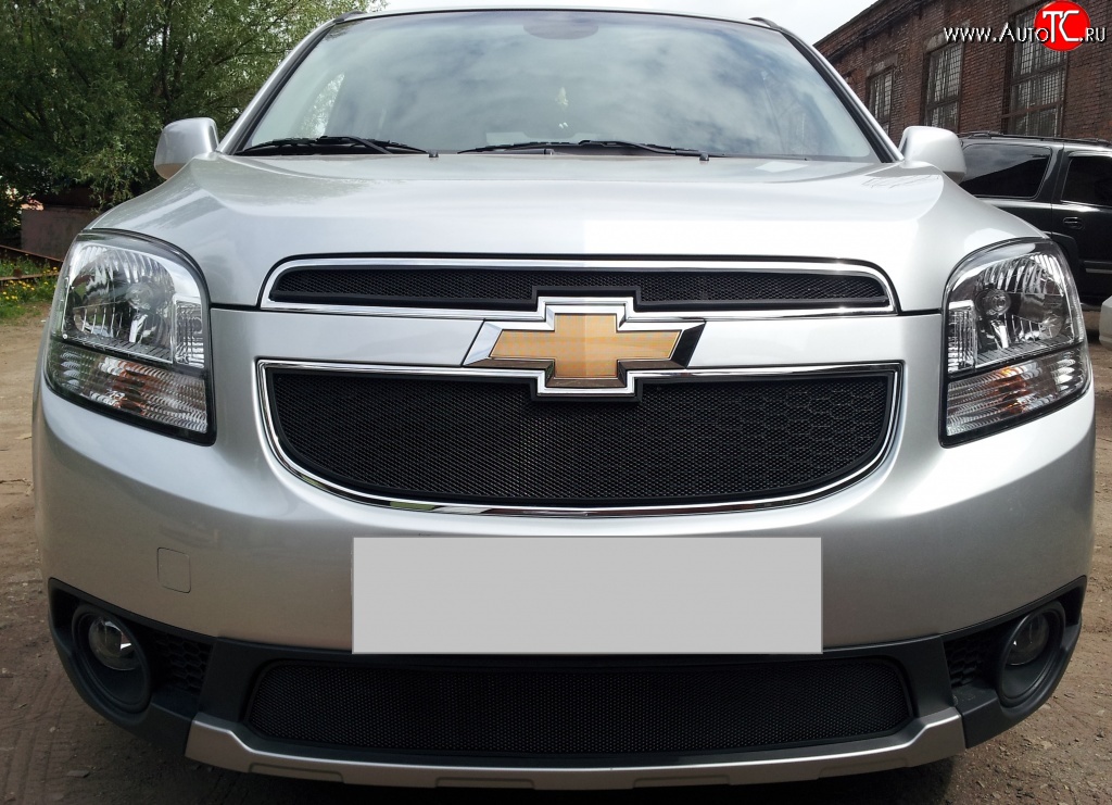 1 469 р. Сетка воздухозаборника переднего бампера Russtal  Chevrolet Orlando (2011-2018)  с доставкой в г. Владивосток