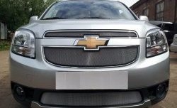 1 539 р. Сетка в решетку радиатора (нижняя) Russtal  Chevrolet Orlando (2011-2018) (хром)  с доставкой в г. Владивосток. Увеличить фотографию 1