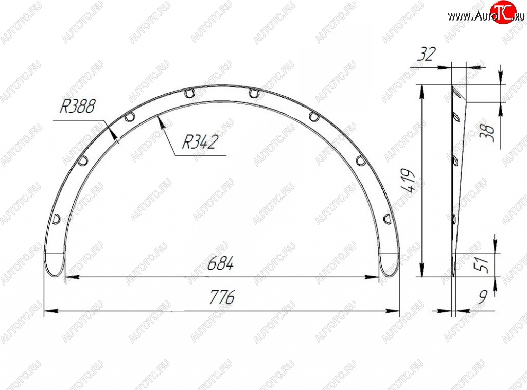 2 769 р. Универсальные накладки на колёсные арки RA (30 мм) Toyota Corolla E210 седан дорестайлинг (2018-2022) (Шагрень: 4 шт. (2 мм))  с доставкой в г. Владивосток